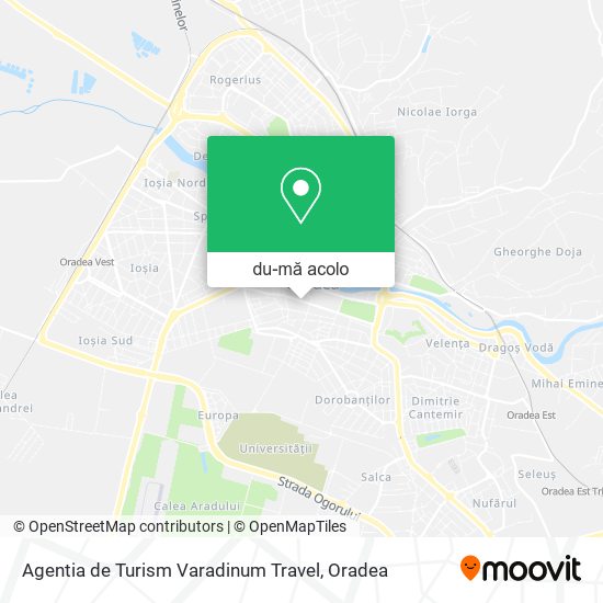 Hartă Agentia de Turism Varadinum Travel