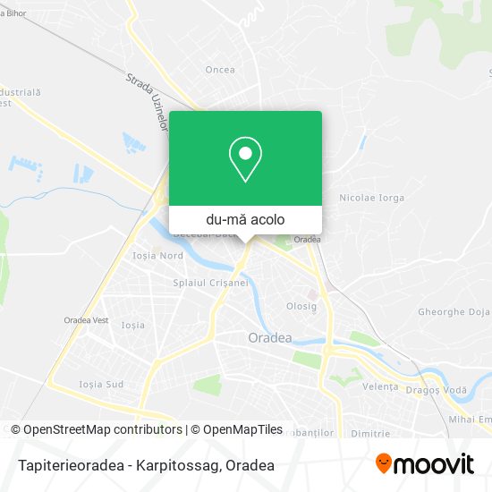 Hartă Tapiterieoradea - Karpitossag