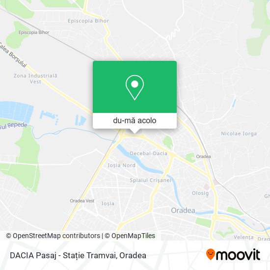 Hartă DACIA Pasaj - Stație Tramvai