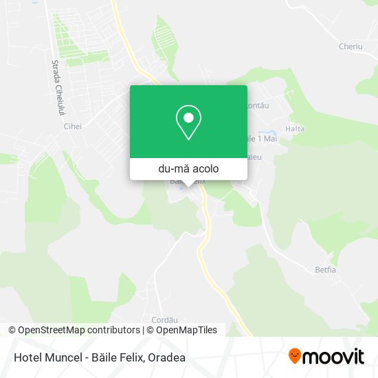 Hartă Hotel Muncel - Băile Felix