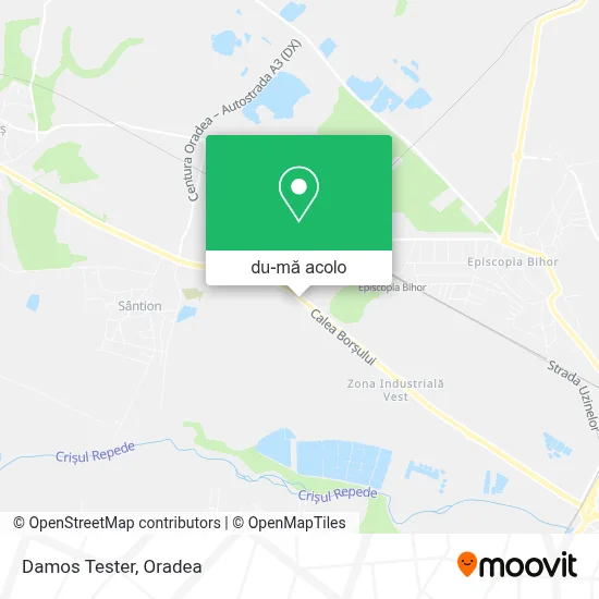 Hartă Damos Tester