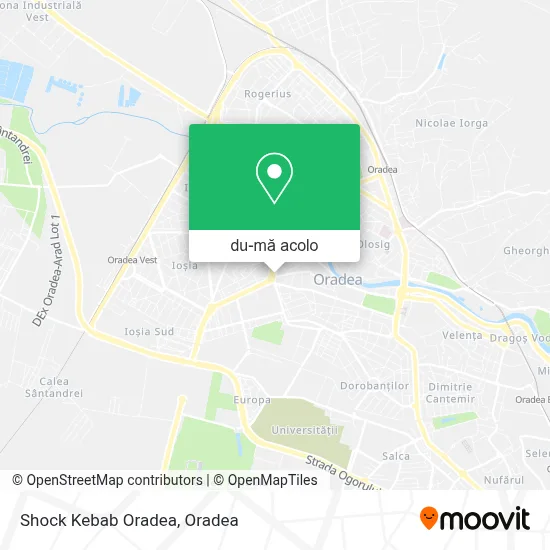 Hartă Shock Kebab Oradea