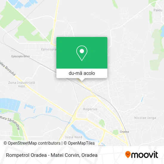 Hartă Rompetrol Oradea - Matei Corvin