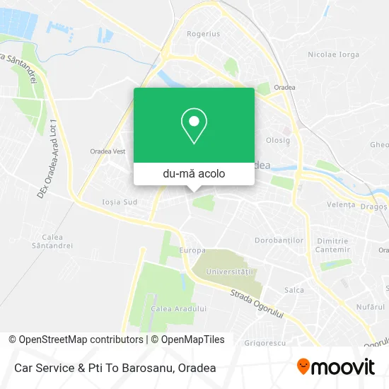 Hartă Car Service & Pti To Barosanu