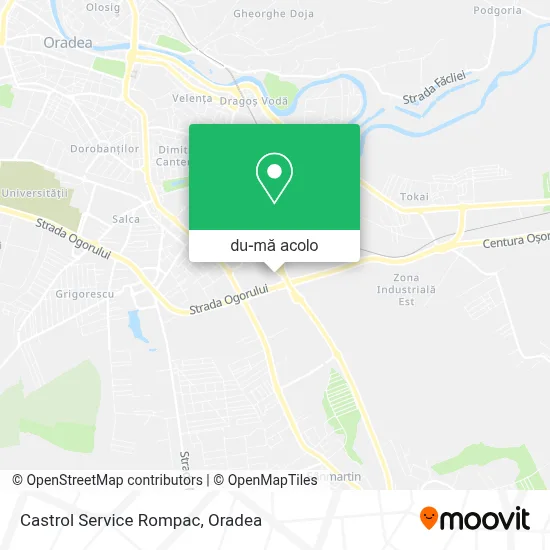 Hartă Castrol Service Rompac