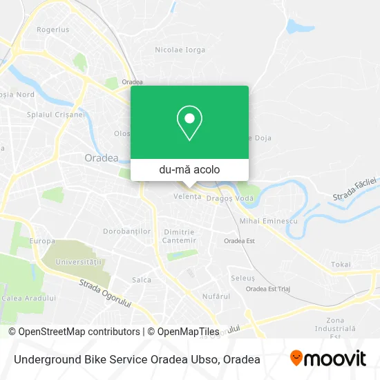 Hartă Underground Bike Service Oradea Ubso