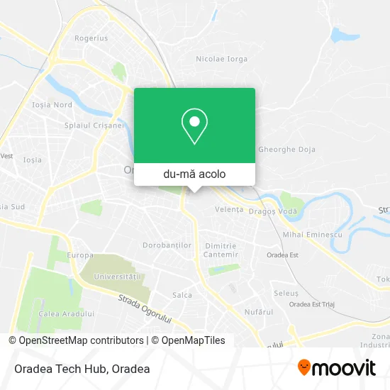 Hartă Oradea Tech Hub