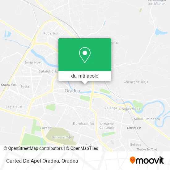 Hartă Curtea De Apel Oradea