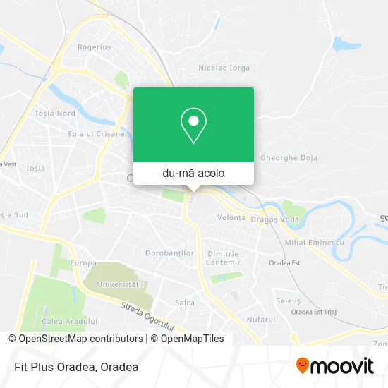 Hartă Fit Plus Oradea