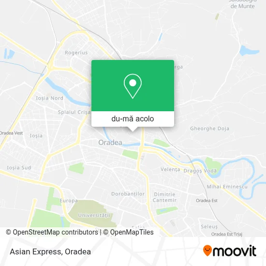 Hartă Asian Express