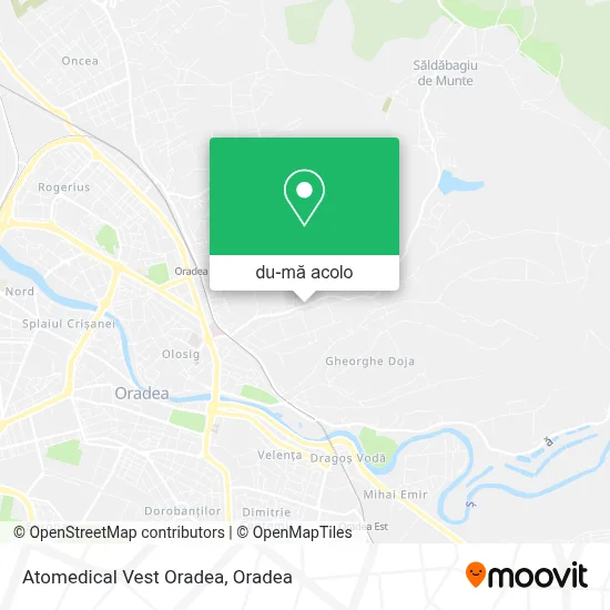 Hartă Atomedical Vest Oradea