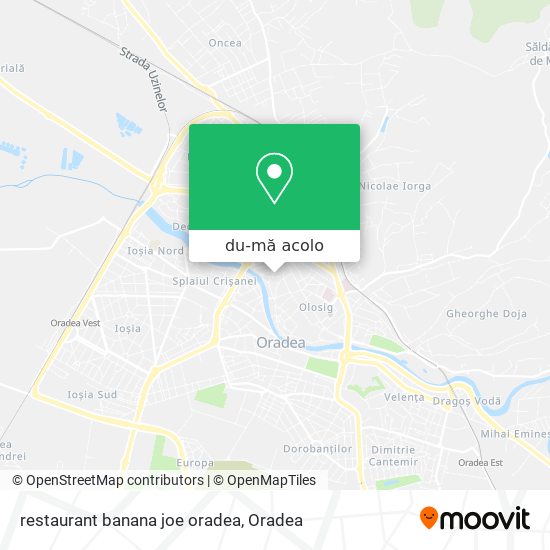 Hartă restaurant banana joe oradea