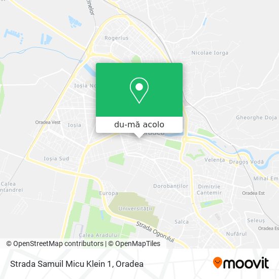 Hartă Strada Samuil Micu Klein 1