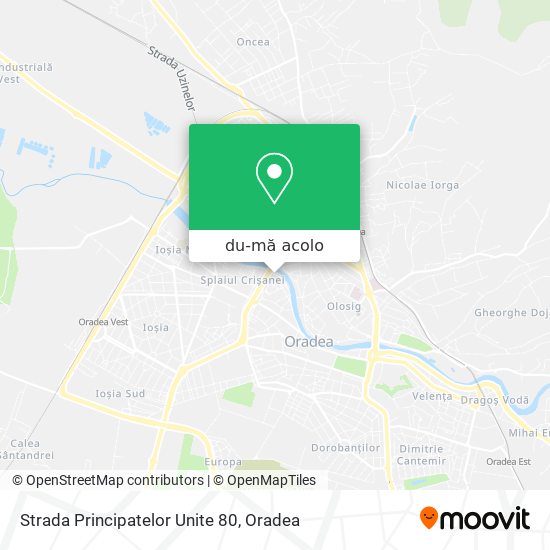 Hartă Strada Principatelor Unite 80