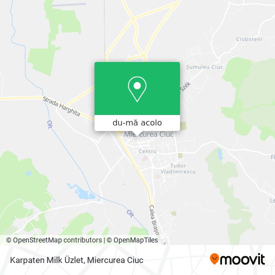 Hartă Karpaten Milk Üzlet