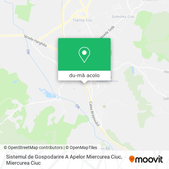Hartă Sistemul de Gospodarire A Apelor Miercurea Ciuc