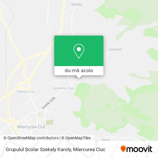 Hartă Grupulul Școlar Szekely Karoly