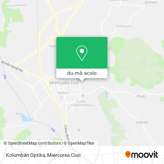 Hartă Kolumbán Optika