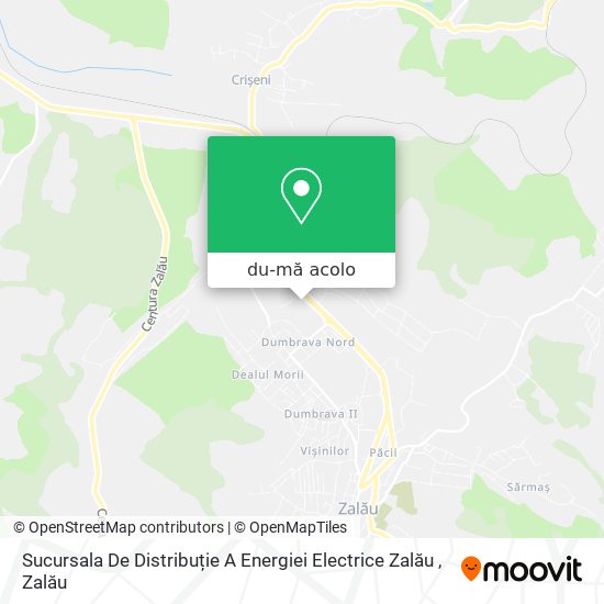 Hartă Sucursala De Distribuție A Energiei Electrice Zalău