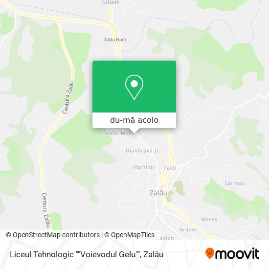 Hartă Liceul Tehnologic ""Voievodul Gelu""