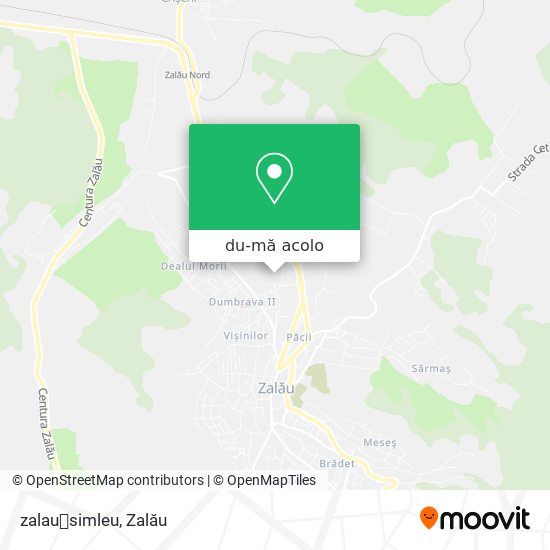 Hartă zalau🔜simleu