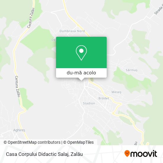 Hartă Casa Corpului Didactic Salaj