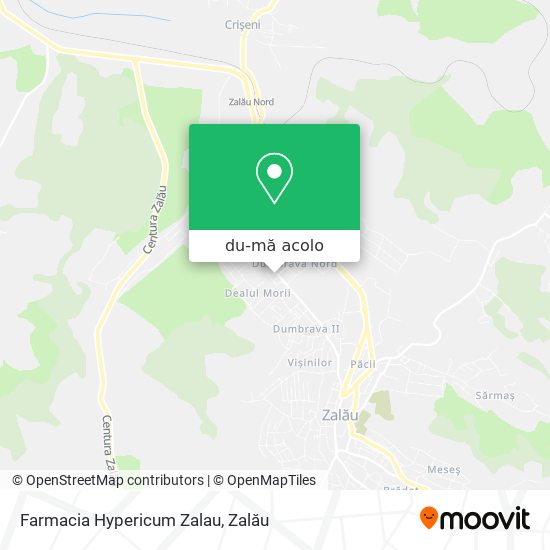 Hartă Farmacia Hypericum Zalau
