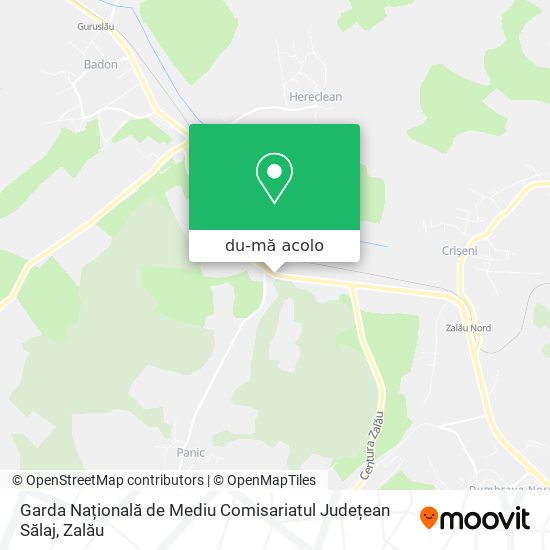 Hartă Garda Națională de Mediu Comisariatul Județean Sălaj