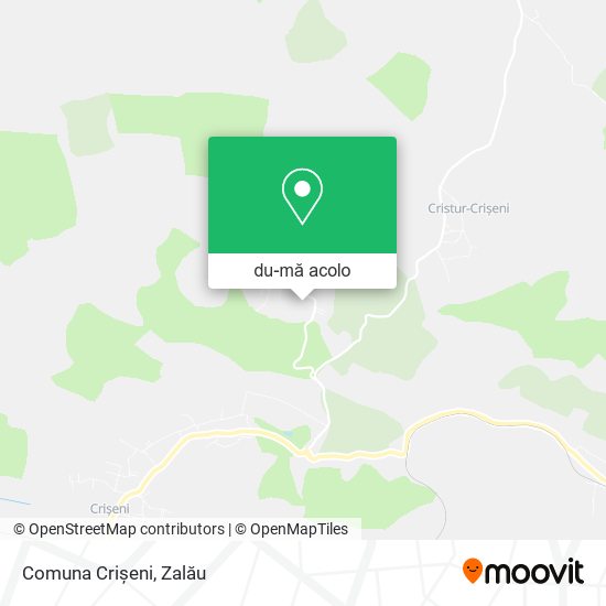 Hartă Comuna Crişeni