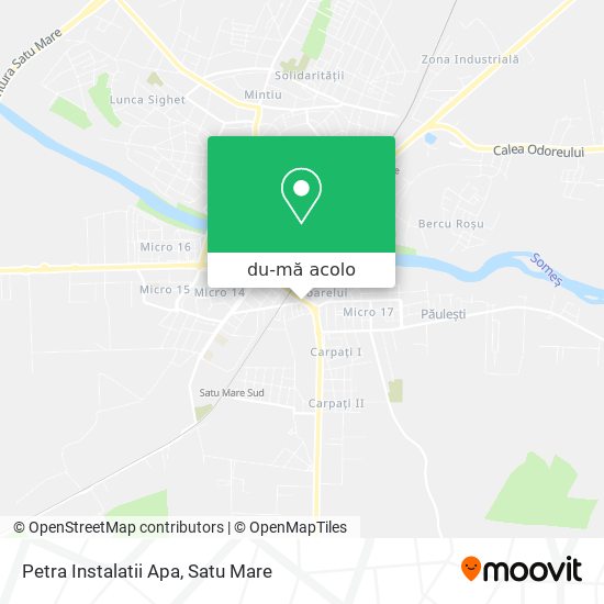Hartă Petra Instalatii Apa
