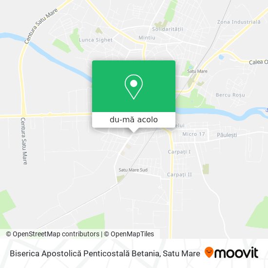 Hartă Biserica Apostolică Penticostală Betania