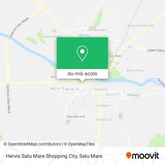 Hartă Hervis Satu Mare Shopping City