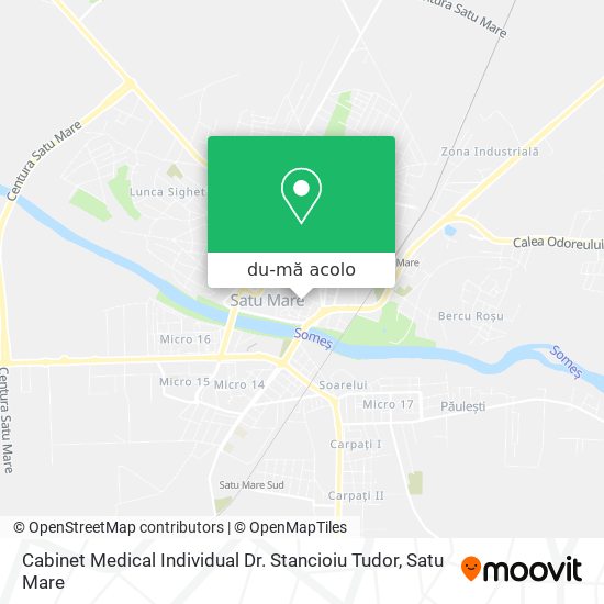 Hartă Cabinet Medical Individual Dr. Stancioiu Tudor