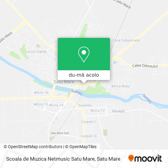 Hartă Scoala de Muzica Netmusic Satu Mare