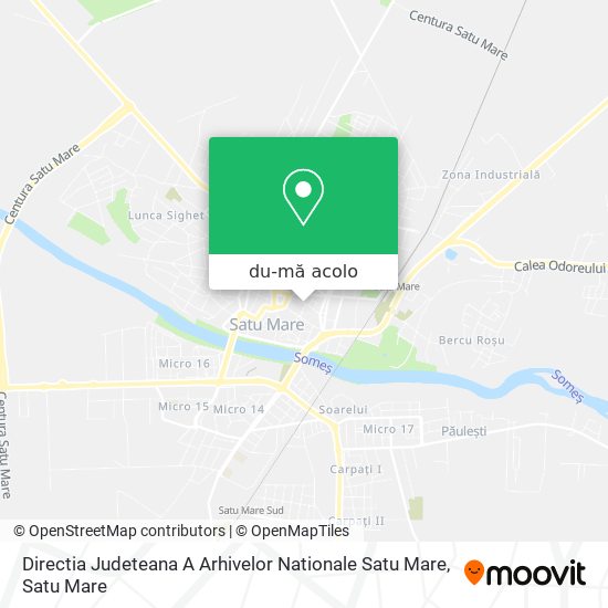 Hartă Directia Judeteana A Arhivelor Nationale Satu Mare