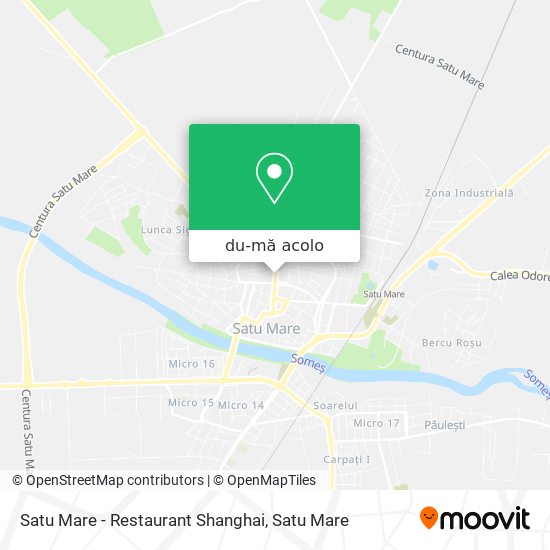 Hartă Satu Mare - Restaurant Shanghai