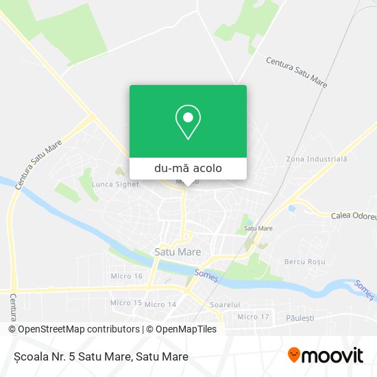 Hartă Școala Nr. 5 Satu Mare