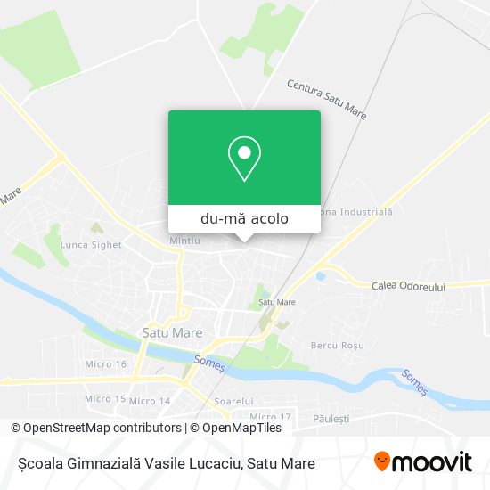 Hartă Școala Gimnazială Vasile Lucaciu