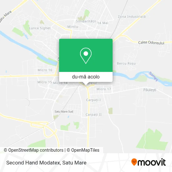 Hartă Second Hand Modatex