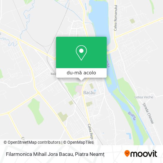 Hartă Filarmonica Mihail Jora Bacau