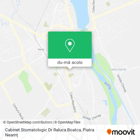 Hartă Cabinet Stomatologic Dr Raluca Boatca