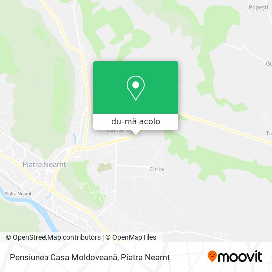 Hartă Pensiunea Casa Moldoveană