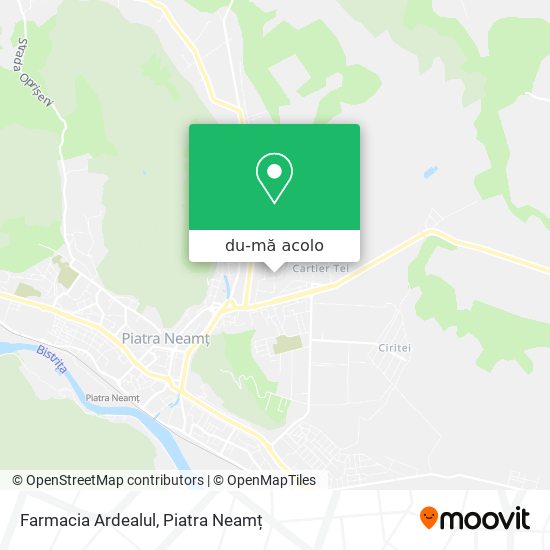 Hartă Farmacia Ardealul