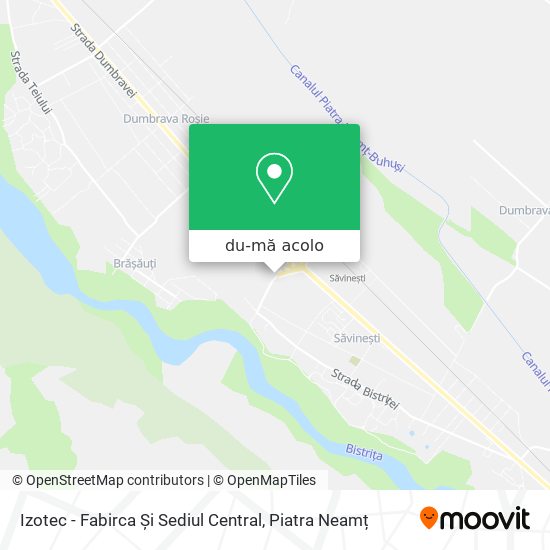 Hartă Izotec - Fabirca Și Sediul Central