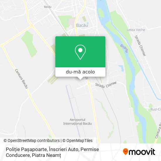 Hartă Poliție Pașapoarte, Înscrieri Auto, Permise Conducere