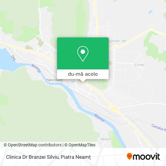 Hartă Clinica Dr Branzei Silviu