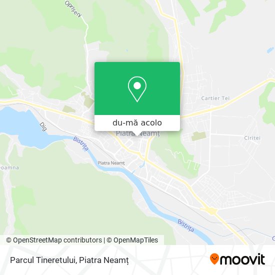 Hartă Parcul Tineretului