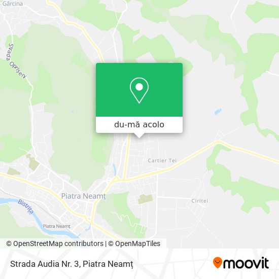 Hartă Strada Audia Nr. 3