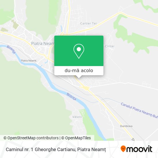 Hartă Caminul nr. 1  Gheorghe Cartianu