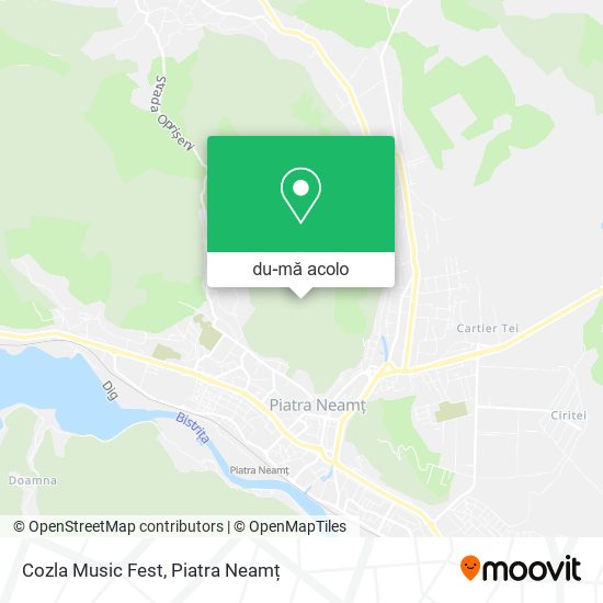 Hartă Cozla Music Fest
